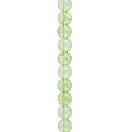 Light Green Quartz Round Beads by Bead Landing